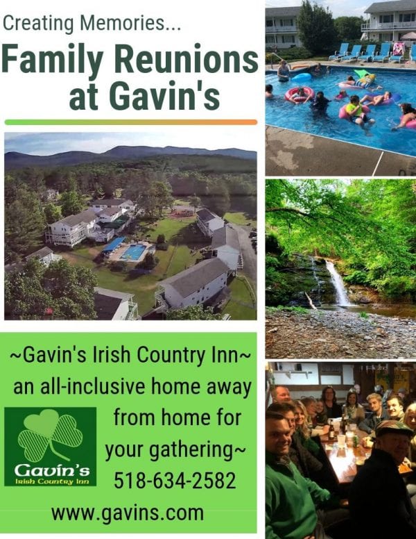 Creating Memories: Family Reunions at Gavin's flyer